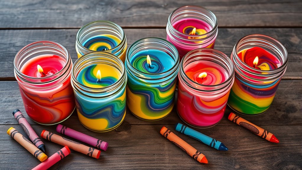 custom candle color techniques