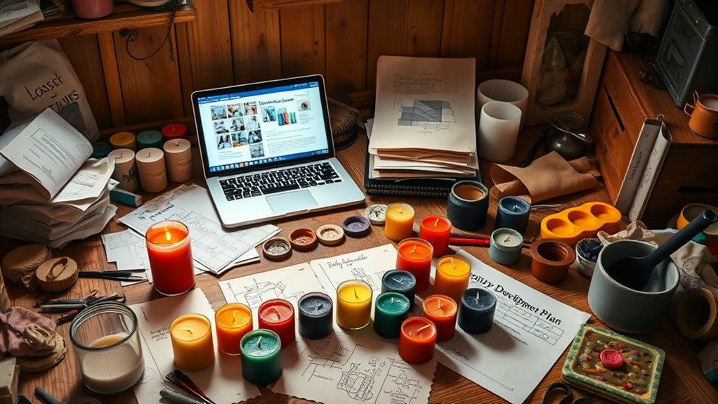 develop appealing scented candles