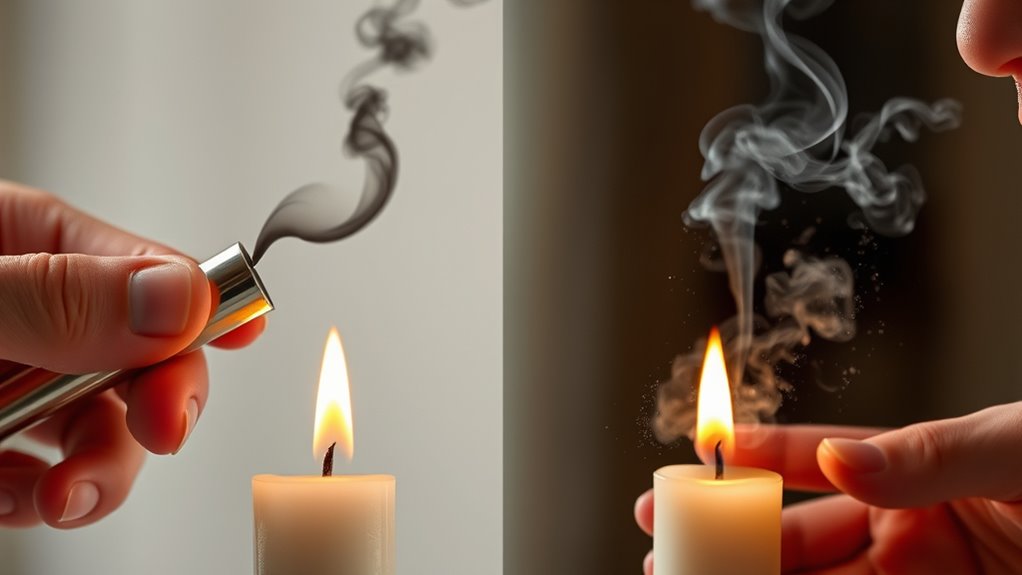 differences in candle combustion