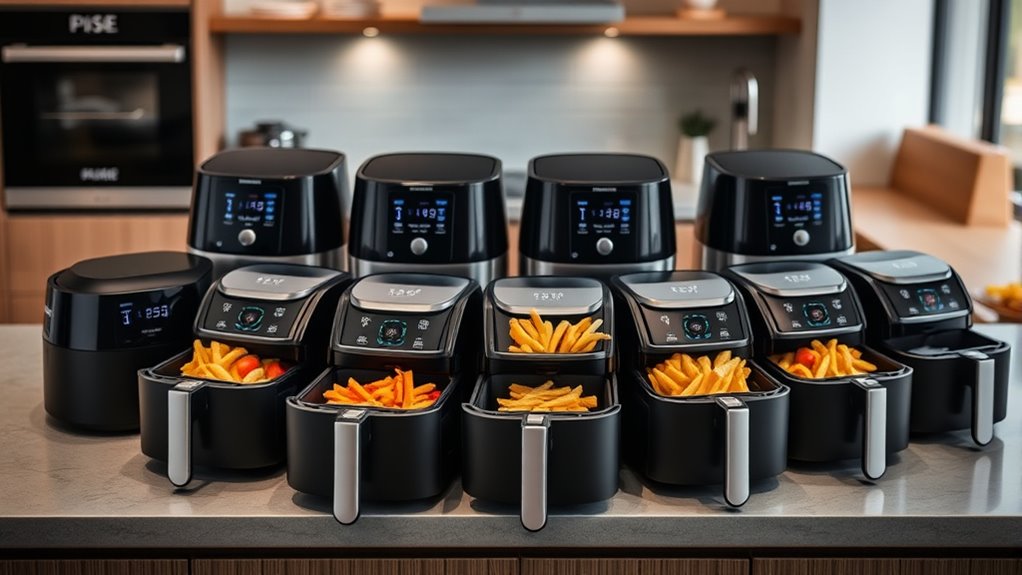 dual basket air fryers