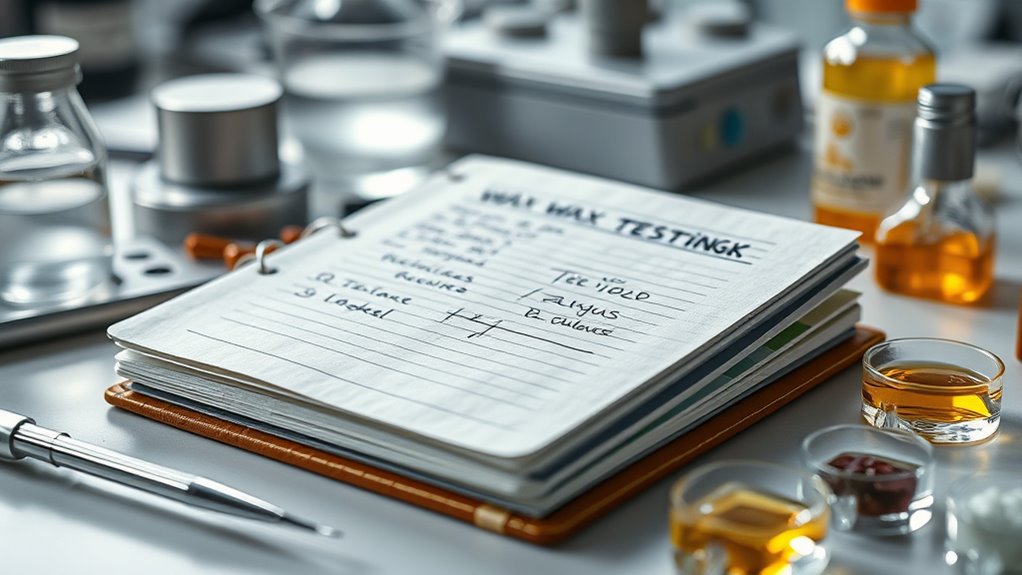 durable organized testing notebook