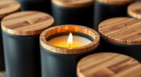 eco friendly bamboo candle lids