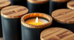 eco friendly bamboo candle lids