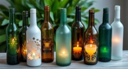 eco friendly wine bottle candle kits