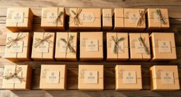 elegant kraft candle packaging