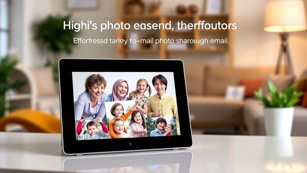 email sharing photo frame