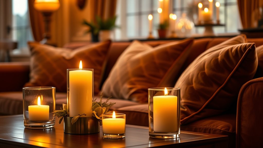enhance ambiance with candles