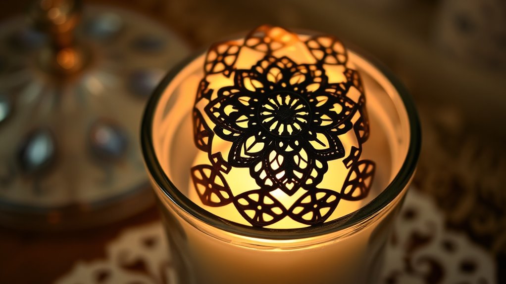 enhance candle display aesthetics