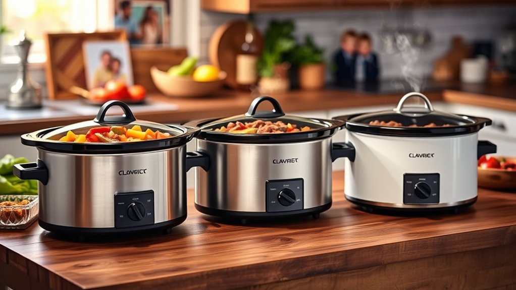 family sized easy to use slow cooker