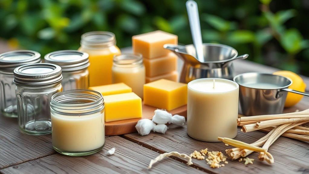 gather supplies for candles