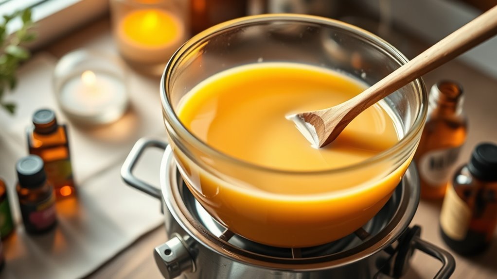 gentle melting and stirring