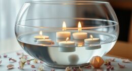 homemade floating candle decorations