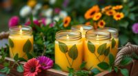 homemade outdoor citronella candles