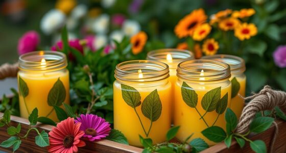 homemade outdoor citronella candles