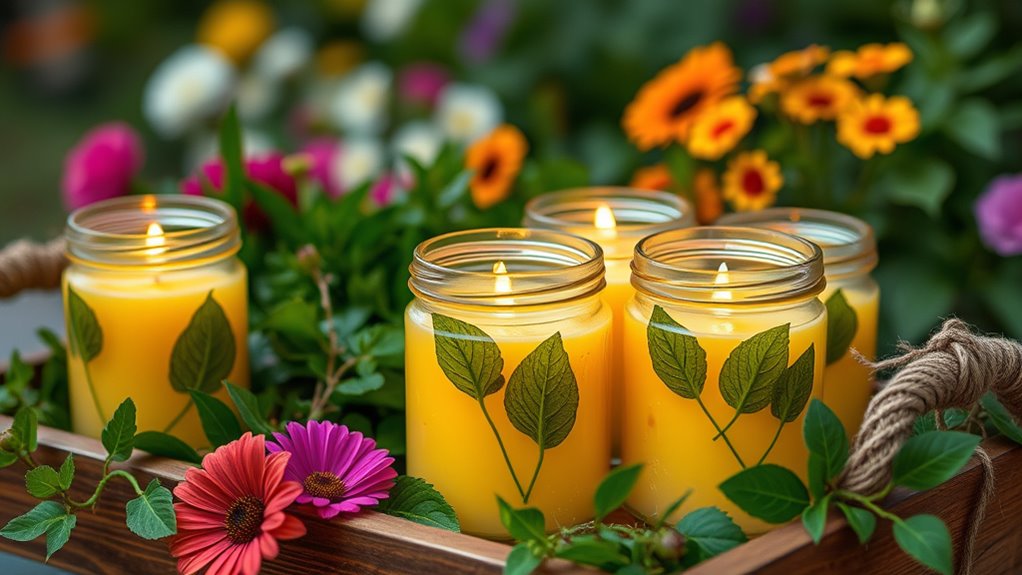 homemade outdoor citronella candles