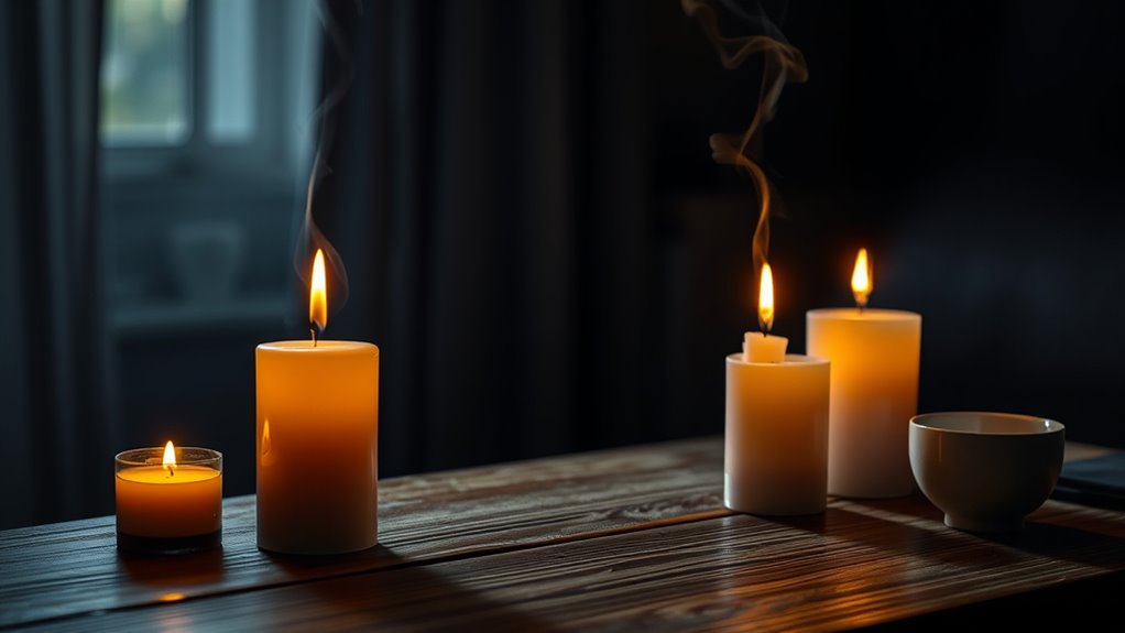 keep candles away from flammable objects