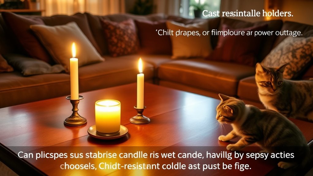 keep candles out of reach