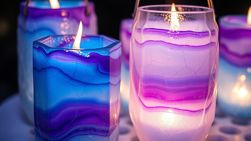 layered ice candle design