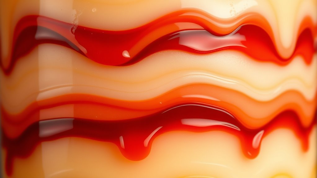 layered textured wax carving