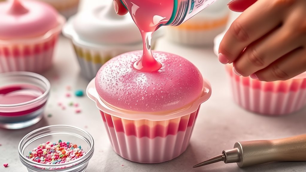 layered wax pouring technique