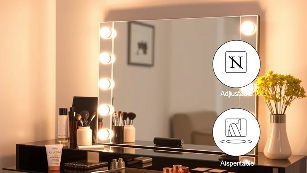 lighting magnification adjustability power