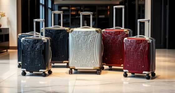 luxury durable travel luggage