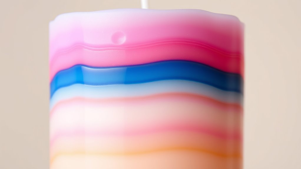 making multi colored candles