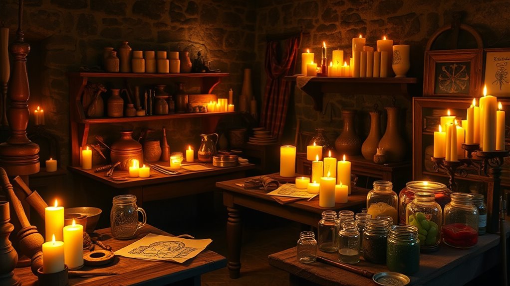 medieval renaissance candle innovations