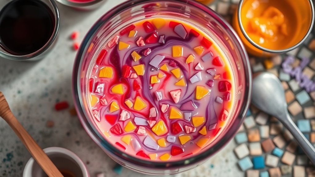 melt mix color smooth