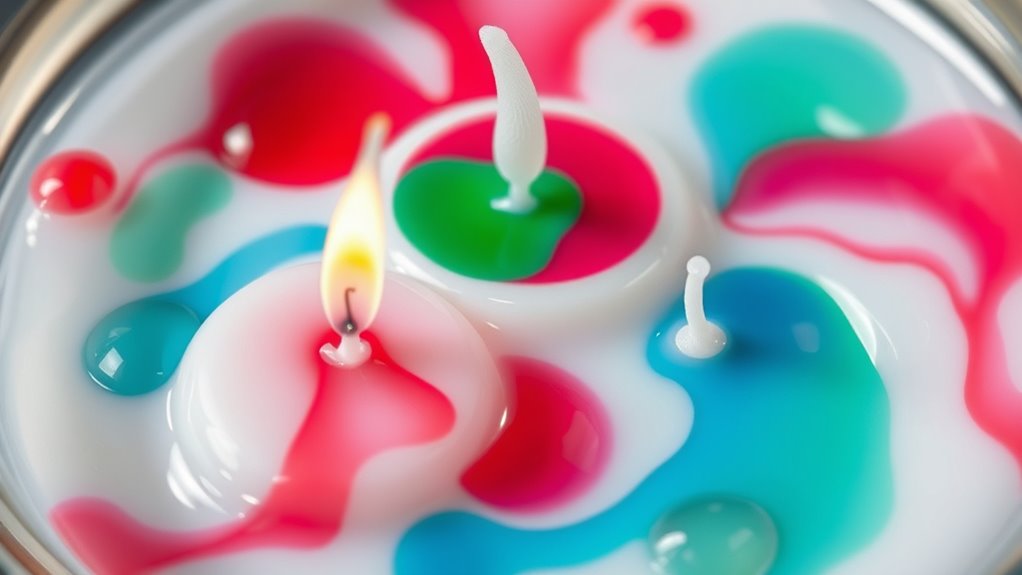 melt stir color pour