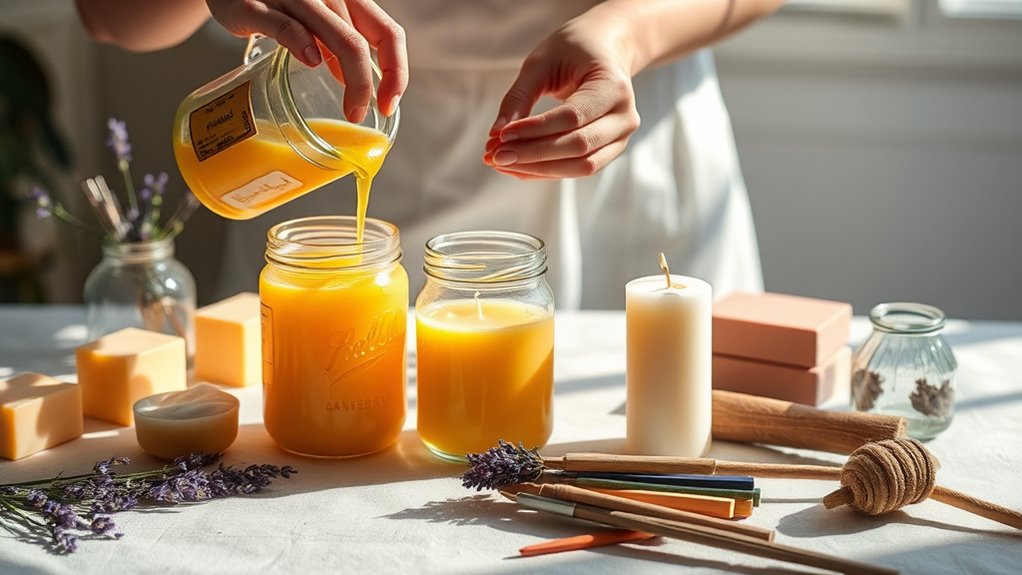 mindful candle making practice