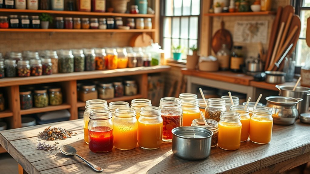 natural scents and colors