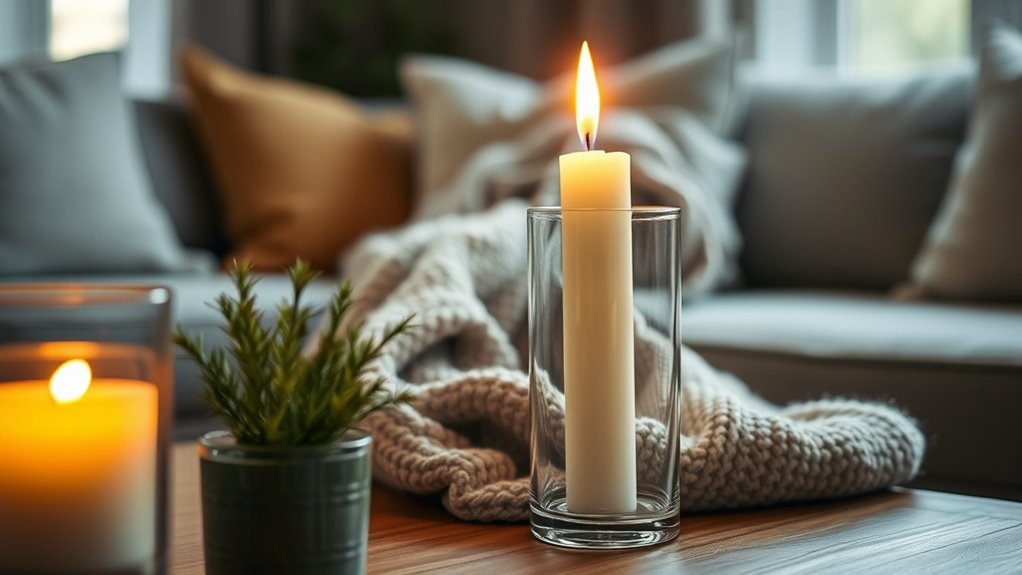 never leave candles unattended