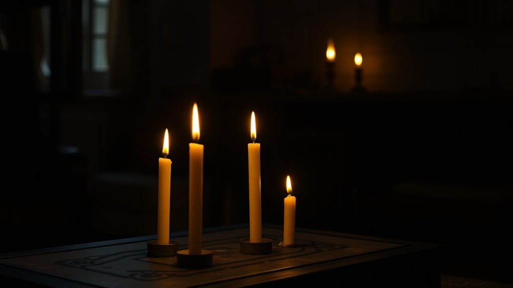 never leave candles unattended