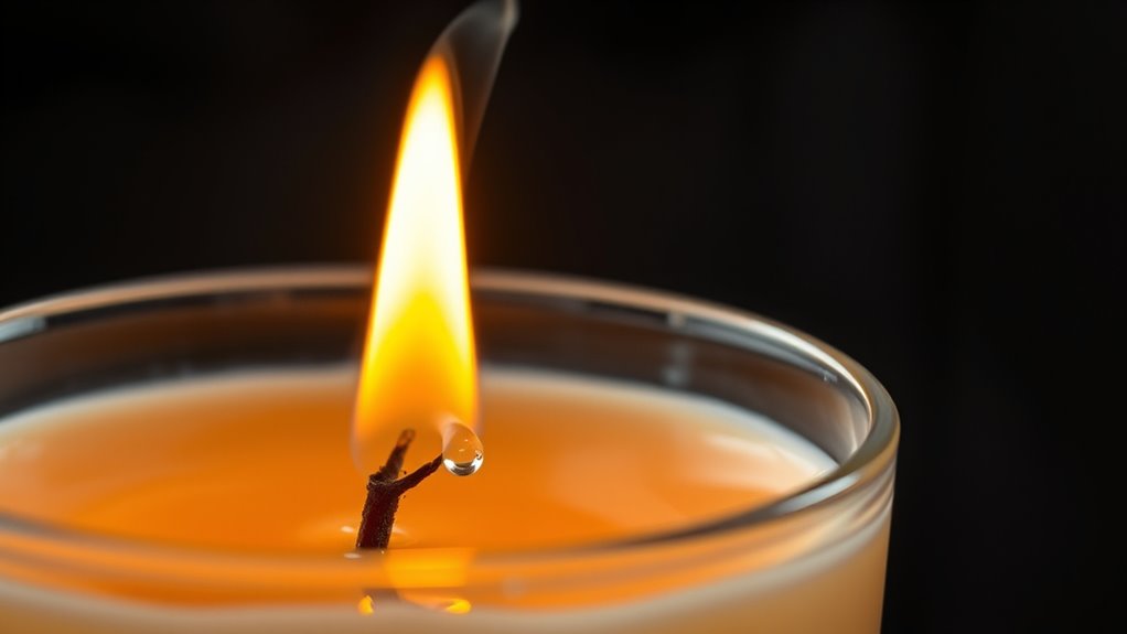 oil candle combustion process