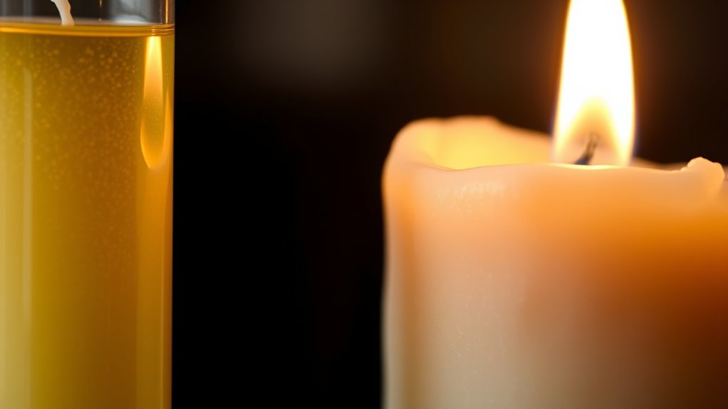 oil candles with fragrance