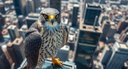 peregrine falcon urban rise