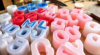 personalized alphabet candle molds