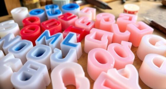 personalized alphabet candle molds