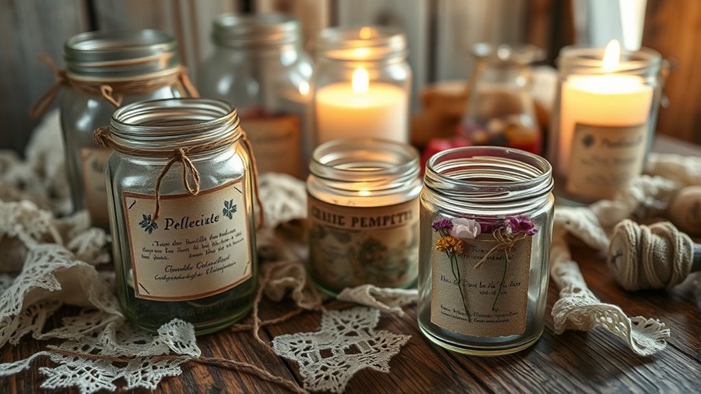 personalized candle label design