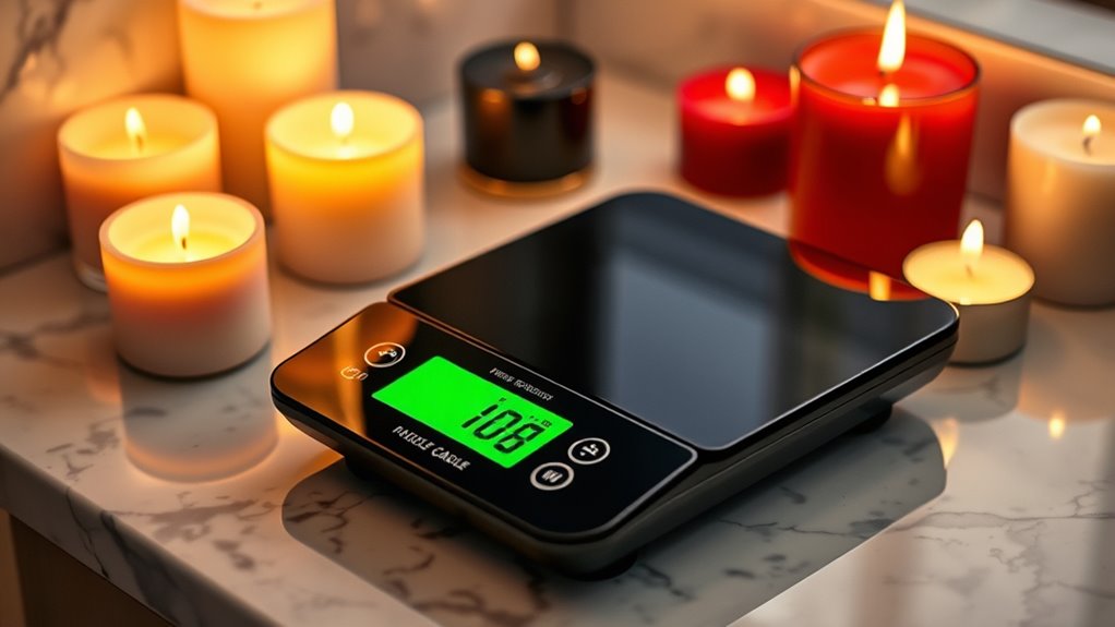 precise digital candle scales