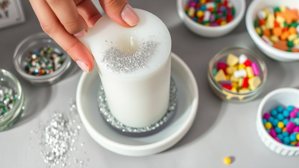 prepare surface apply adhesive