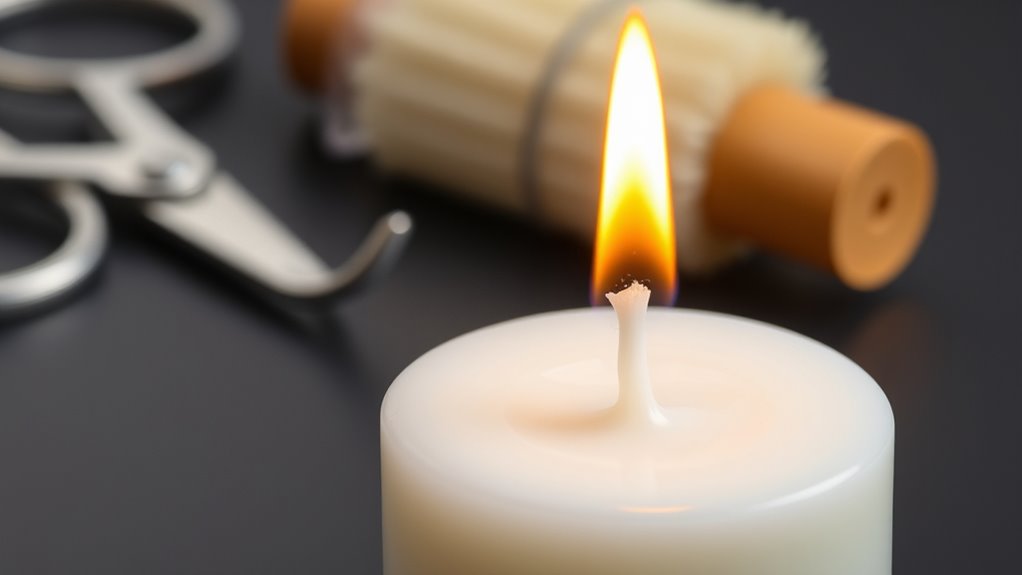 proper wick trimming and placement