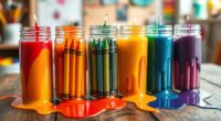 recycle crayons into candles