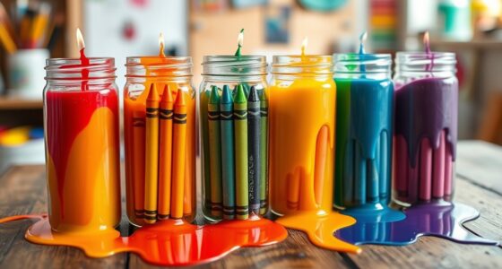 recycle crayons into candles