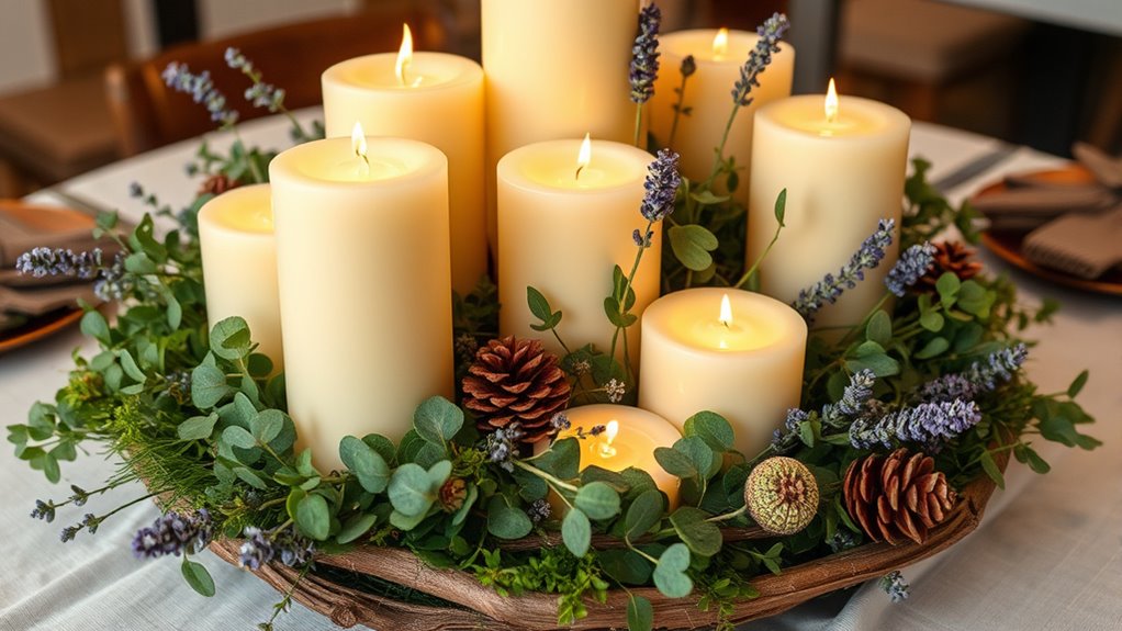 rustic natural herbal accents