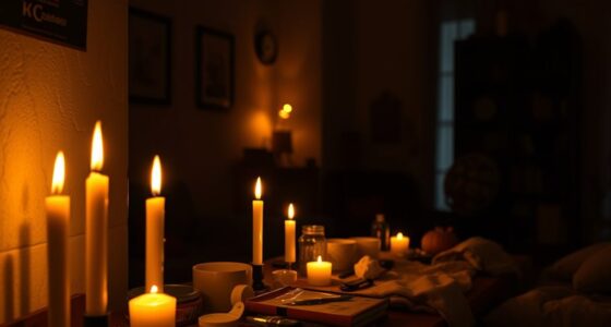 safe candle use during outages