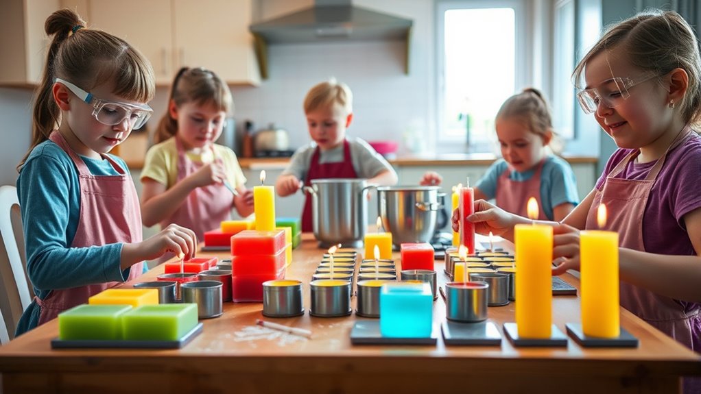 safe even careful candle making