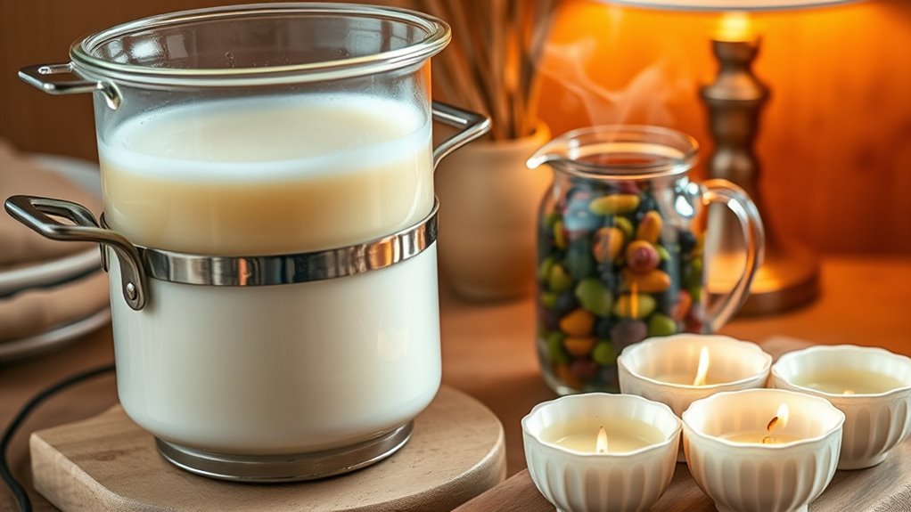 safe wax melting and pouring