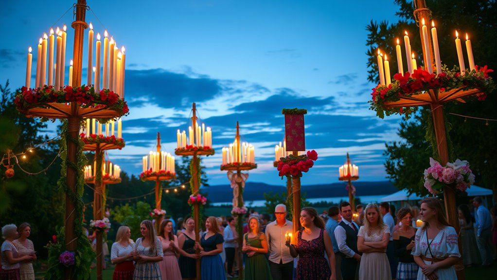 scandinavian midsummer candle customs